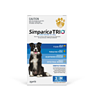 Simparica Trio Dog Medium 10.1 - 20kg Blue