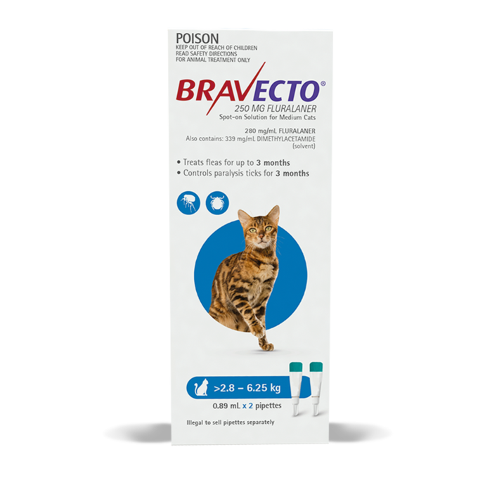 Bravecto Spot On for Cats Bravecto Spot On Flea and Tick Control