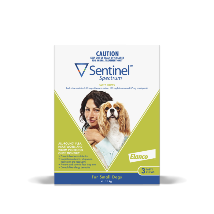 Sentinel Spectrum Tasty Chews for small Dogs Heartworm Medicine