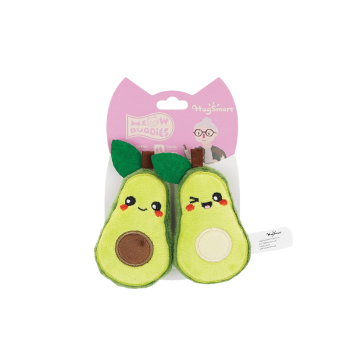 HugSmart Meow Buddies Crazy Catcher Avocado Cat Toy VetShopAustralia