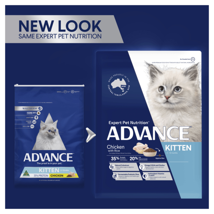 Advance kitten dry food clearance