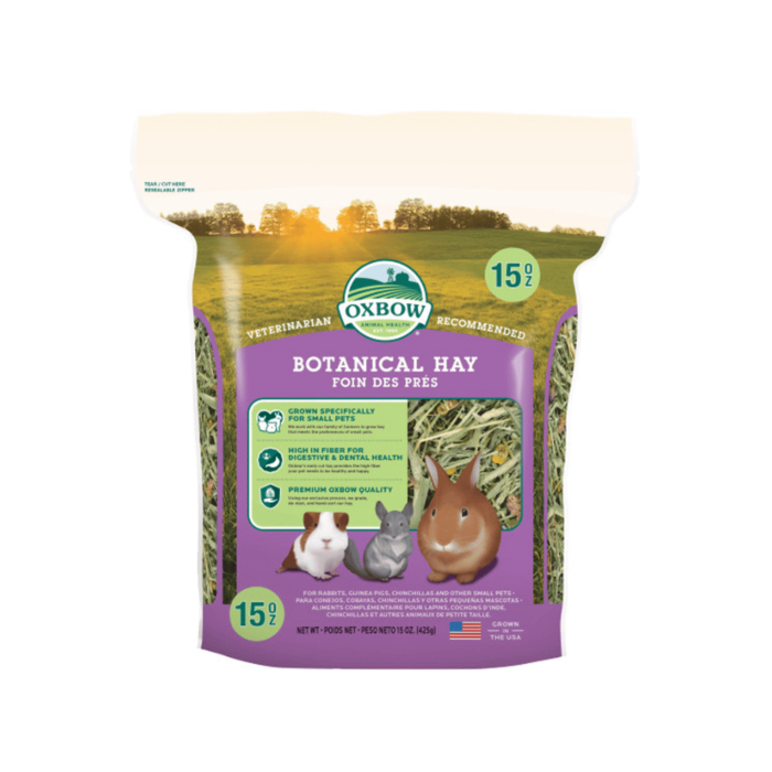 Image showcasing Oxbow Botanical Hay For Rabbit/Guinea Pig VetShopAustralia