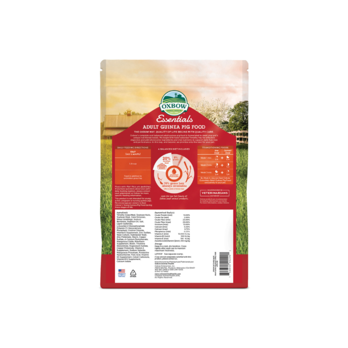 Oxbow essentials adult sales guinea pig food