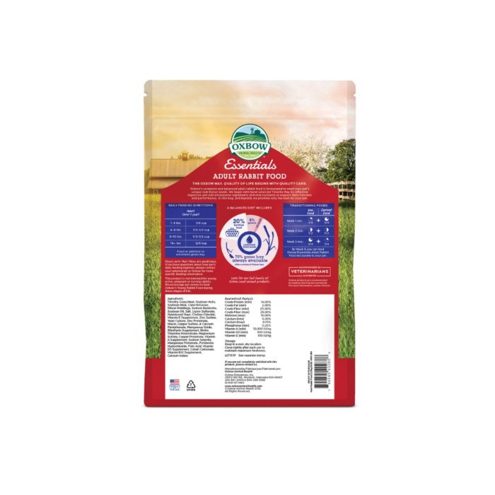 Oxbow essentials store adult rabbit food
