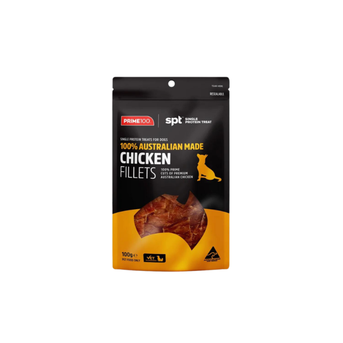 PRIME100 SPT Chicken Fillet Dog Treats 100g
