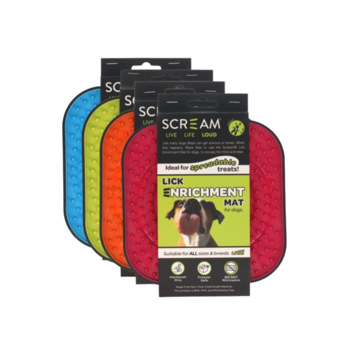 Scream Lick Enrichment Mat Crate/Cage Square