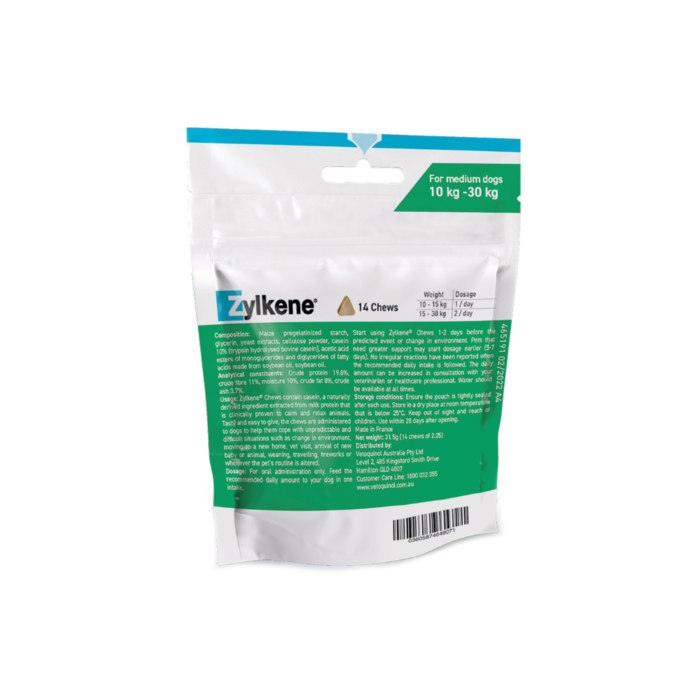 Zylkene Anxiety Behaviour Med Dog Chews VetShopAustralia