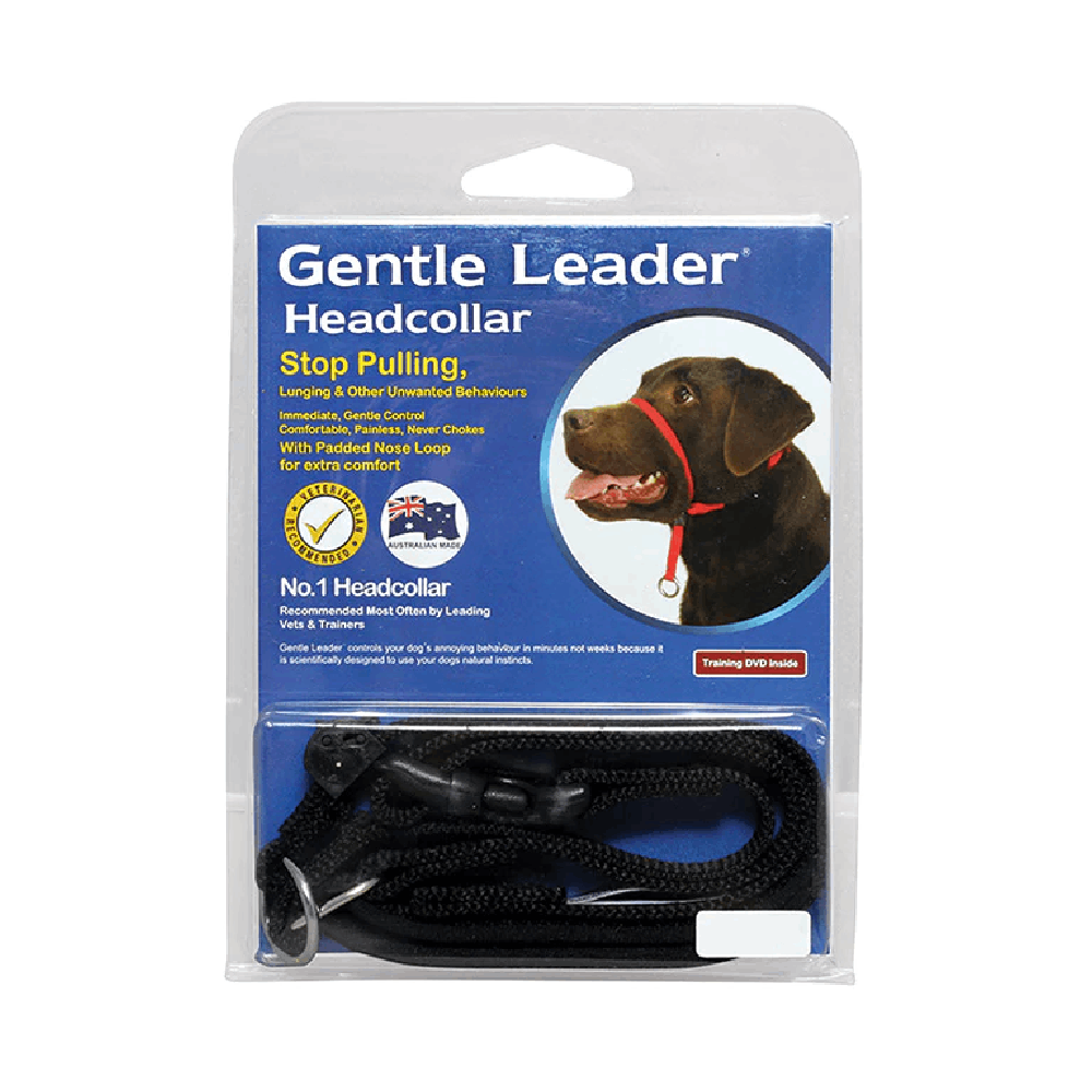 Gentle Leader Head Collar Black l VetShopAustralia