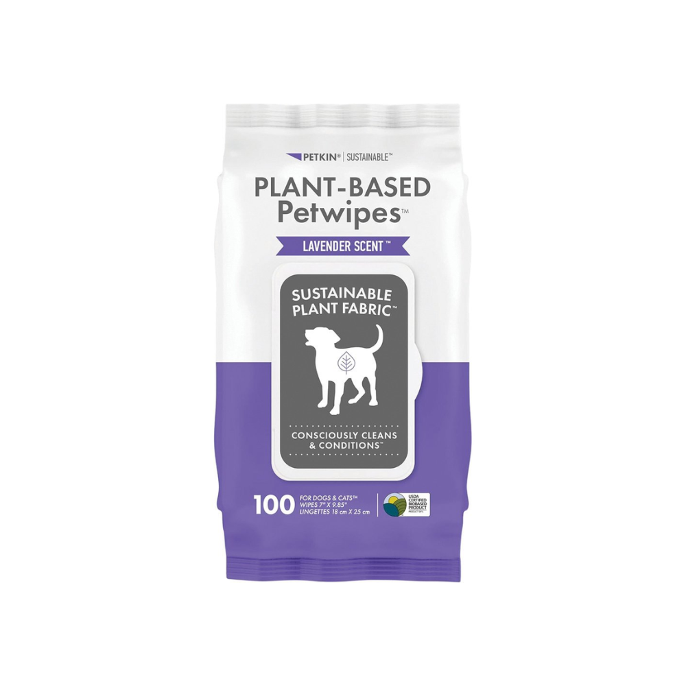 Petkin Plant-Based Pet Wipes Lavender Scented VetShopAustralia