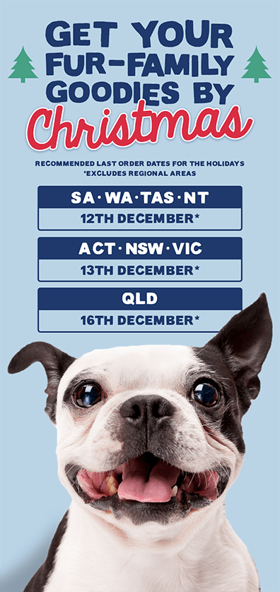 Recommended last order dates for the holidays!
