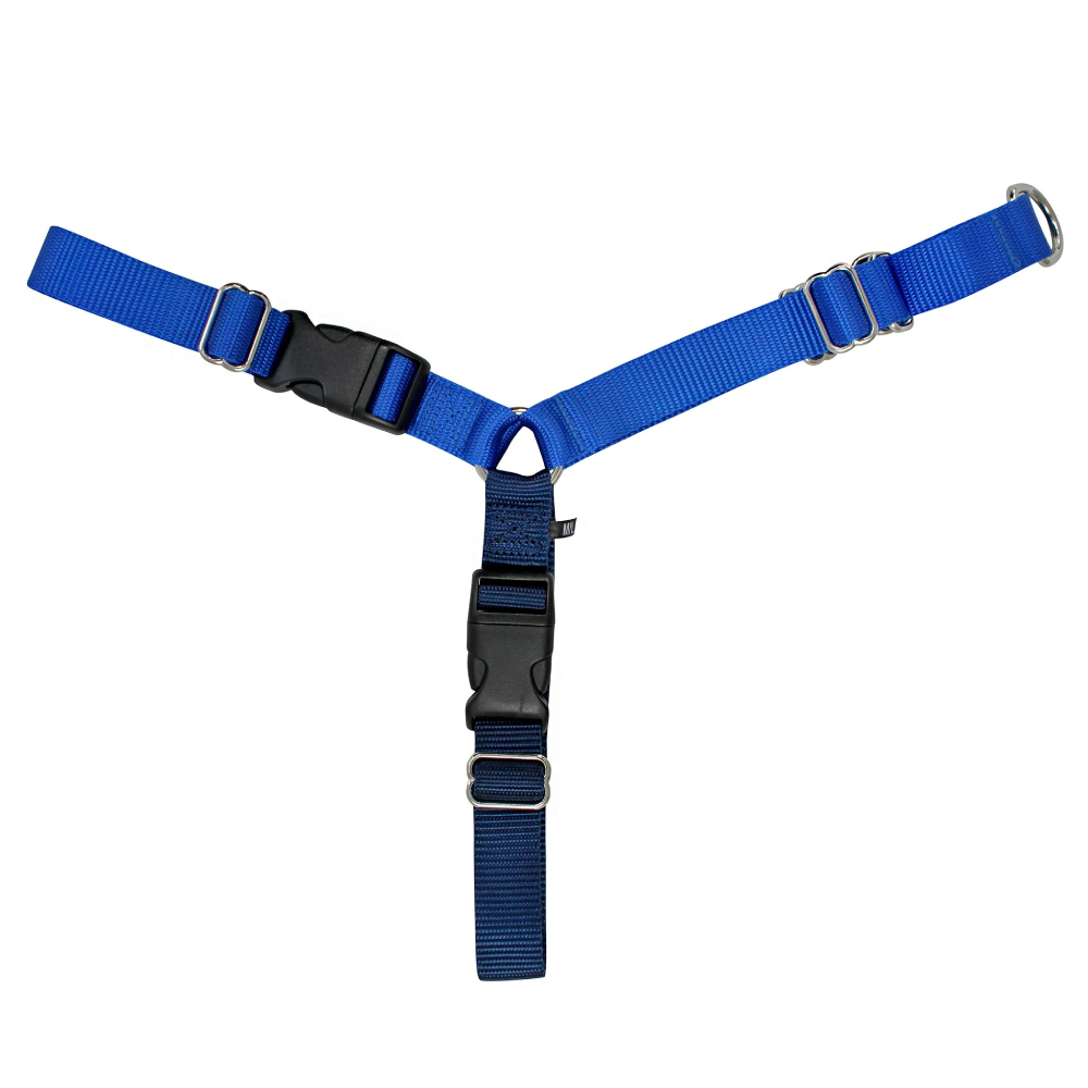 Front leader deals dog harness